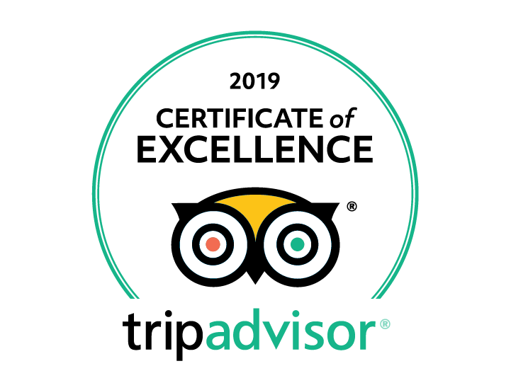 Tripadvisor 2019 certificate of excellence